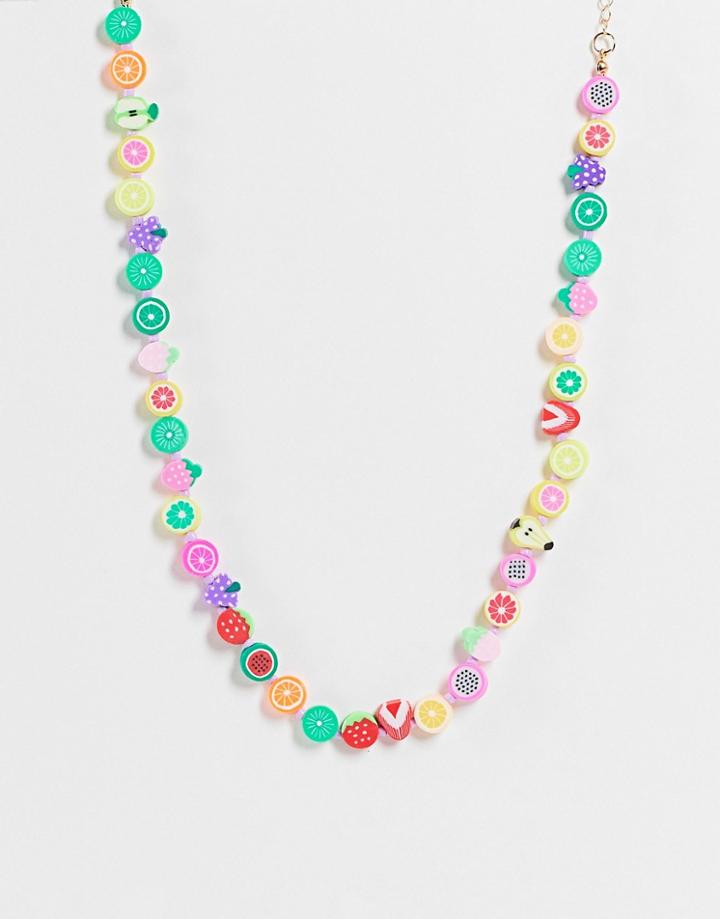 Madein Cute Fruit Beaded Necklace-multi