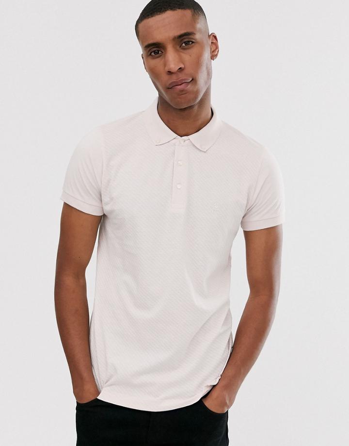 French Connection Solid Sleeve Polo Shirt
