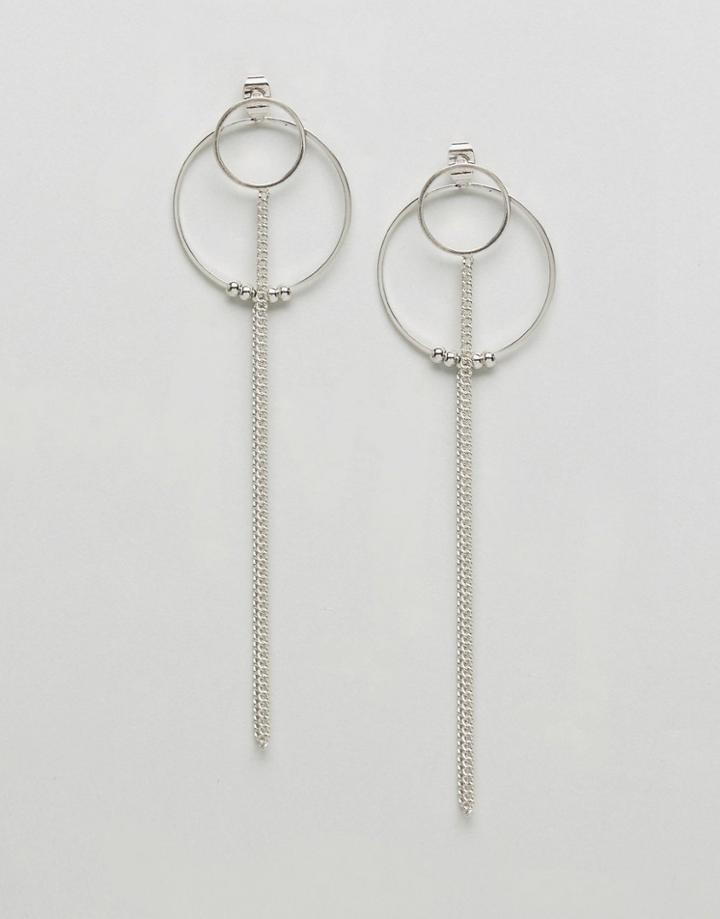 Aldo Geometric Through & Through Earrings - Silver