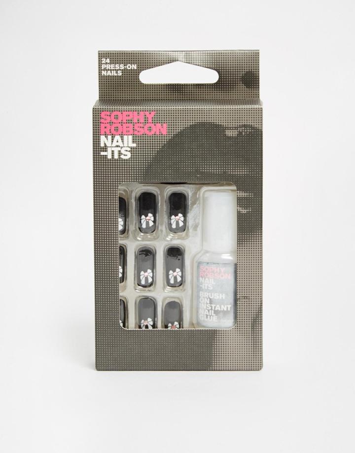 Sophy Robson Nail-its Black Bow - Black Bow