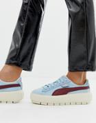 Puma Platform Trace Corduroy Sneakers - Red