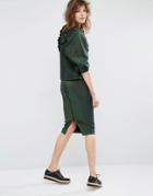 Essentiel Antwerp Miscounsin Long Fitted Skirt - Green