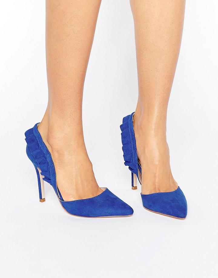 Miss Kg Sheena Frill Pumps - Blue