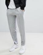 Boohooman Tapered Zip Through Joggers In Gray - Gray