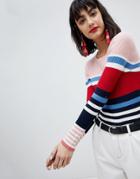 Esprit Stripe Knitted Sweater - Multi