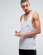 Nicce London Tank In Gray With Tri Color Logo - Gray