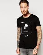 Asos T-shirt With Skull Print In Black - Black