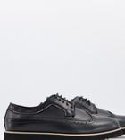 Truffle Collection Wide Fit Casual Lace Up Brogues In Black