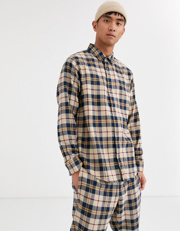 Brooklyn Supply Co Two-piece Shirt In Brown Check
