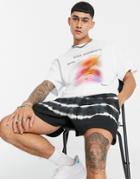Weekday Stefy Oversized T-shirt With Soul Elements Print In Off-white
