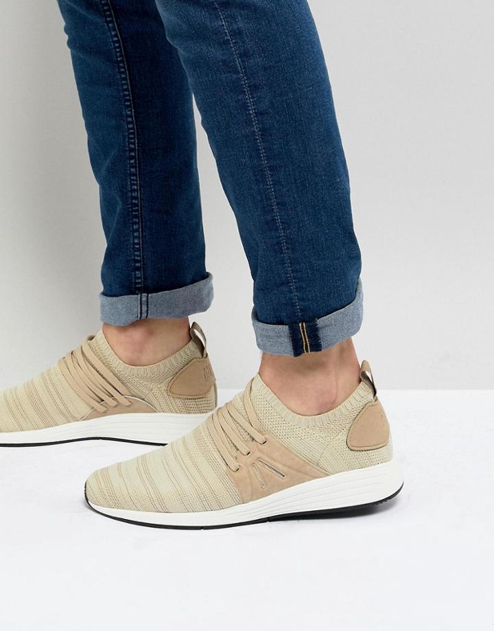 Project Delray Wavey Flex Knit Sneakers - Beige