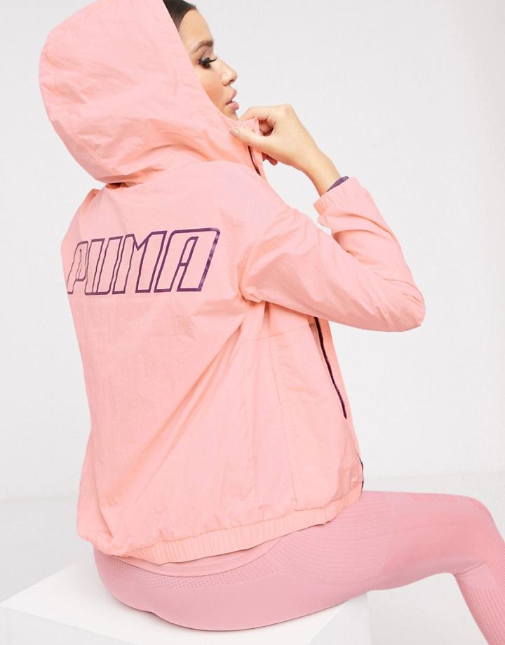 Puma Wind Jacket In Pink - Pink