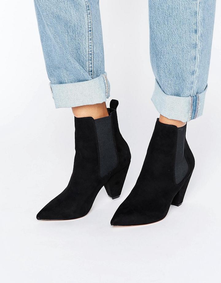 Asos Reachless Chelsea Ankle Boots - Black