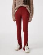 Pull & Bear Soft Touch Coordinating Leggings In Rust-brown