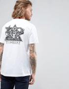 Element Triangle Back Print T-shirt In White - White