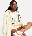 Daisy Street Oversized Zip Front Hoodie-neutral