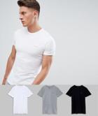 Diesel 3 Pack Logo Lounge T-shirts In Multi