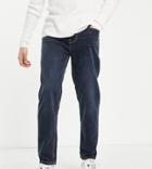 New Look Slim Rigid Jeans In Dark Blue