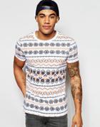 Asos T-shirt With Geo-tribal Print - Multi