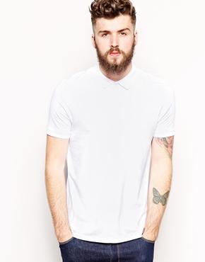 Asos Polo Shirt In Jersey - White
