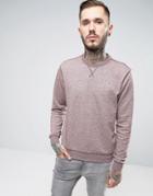Farah Sweatshirt With F Logo In Regular Fit Port Marl - Red