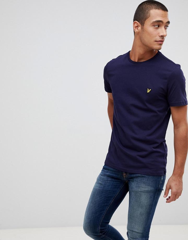 Lyle & Scott Logo T-shirt In Navy