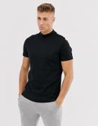 New Look Turtleneck T-shirt In Black