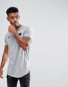 Good For Nothing Muscle T-shirt In Gray With Badges - Gray