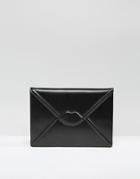 Lulu Guinness Catherine Envelope Clutch Bag - Black