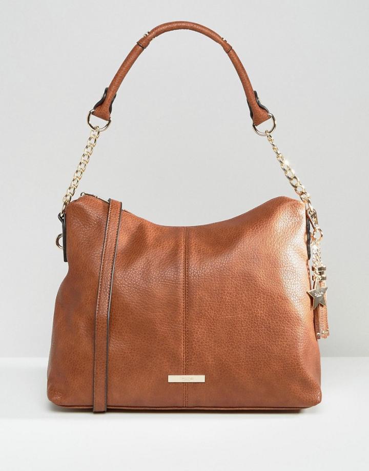 Dune Donatella Shoulder Bag With Tassel - Tan
