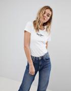 Pepe Jeans Heritage Logo T-shirt - White