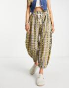 Free People Desert Heat Tapered Pants In Textured Multi Print