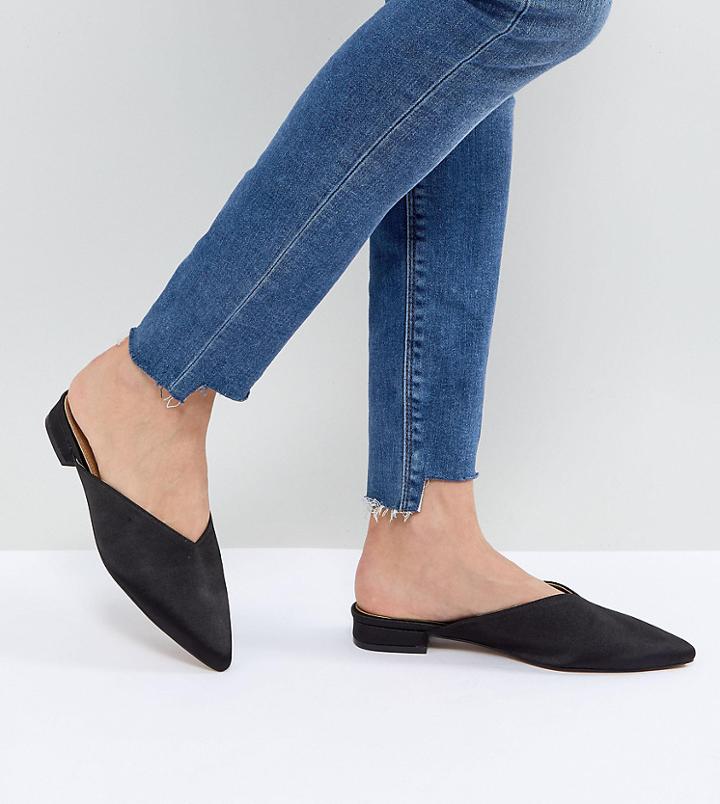 Asos Last Love Pointed Mules - Black