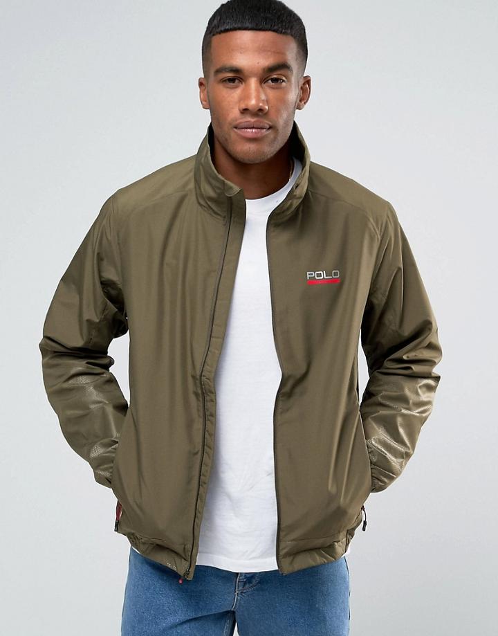 Polo Sport By Ralph Lauren Logo Windbreaker In Green - Green
