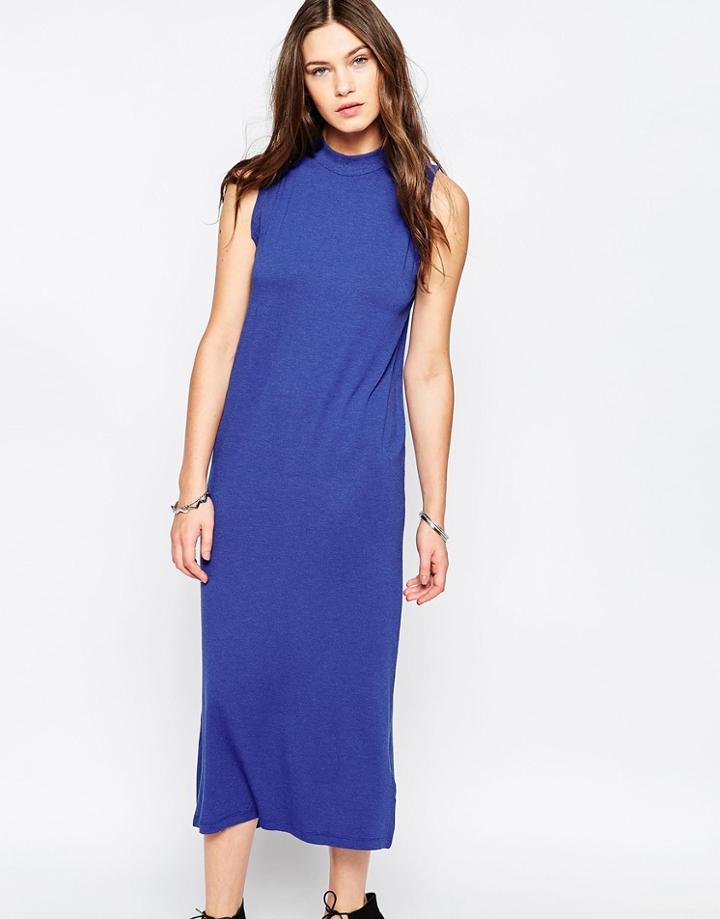 Just Female Nora Midi Dress - Blue Melange