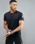 Adidas Running Tko T-shirt In Black Bq2193 - Black