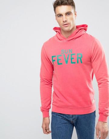Scotch And Soda Dyed Hoodie - Pink