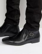 Kg By Kurt Geiger Grays Chelsea Boots With Buckle - Black