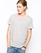 Weekday T-shirt In Marl - Gray
