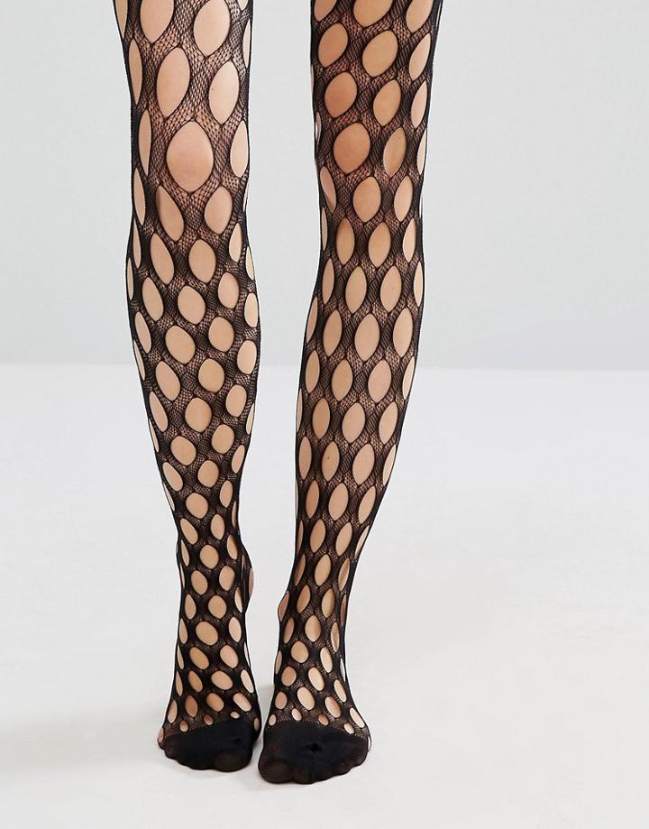 Asos Large Hole Fishnet Tights - Black