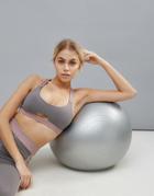 Minkpink Active Cutout Active Crop Top - Gray