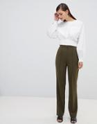 Unique 21 High Waist Tailored Pants - Green