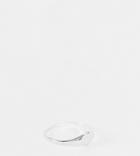 Kingsley Ryan Curve Small Heart Signet Ring In Sterling Silver