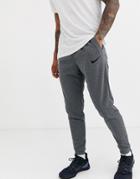 Nike Training Tapered Sweatpants In Dark Gray