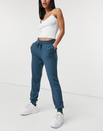 The Wellness Project Lounge Super Soft Rib Slouchy Pants In Navy