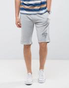Jack & Jones Originals Jersey Shorts With Logo - Gray