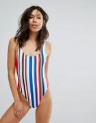 New Look Stripe Swimsuit - Multi
