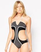 Seekers Cut Away Swimsuit - Black