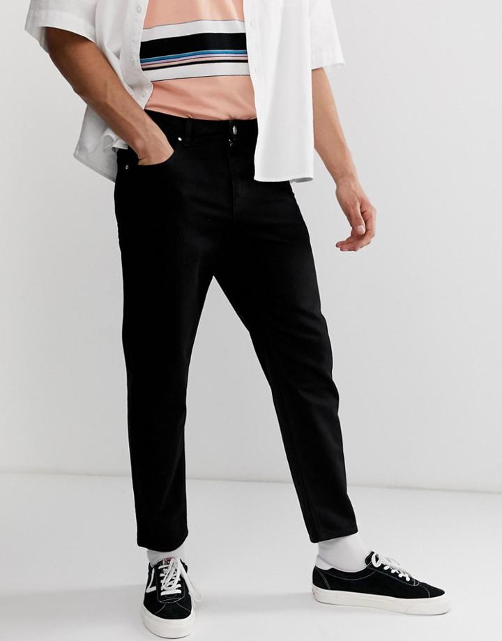 Asos Design Classic Rigid Jeans In Black - Black