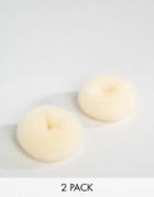 Asos Basics Pack Of 2 Mini Blonde Bun Holders - Beige